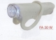 ART.FA 30 W Fanale in silicone bianco ALIEN  anteriore con 1 super led bianco(batt.incl.)